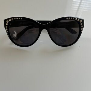 Brighton Black Sunglasses with Silver Accents